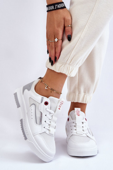 Baskets modèle chaussures Cross Jeans LL2R4011C couleur blanc 2
