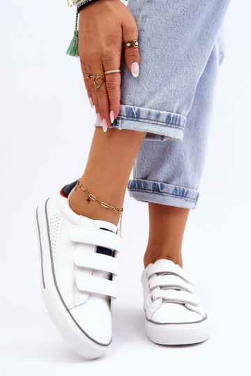 Baskets à attaches adhésives Big Star LL274A207 couleur blanc 2