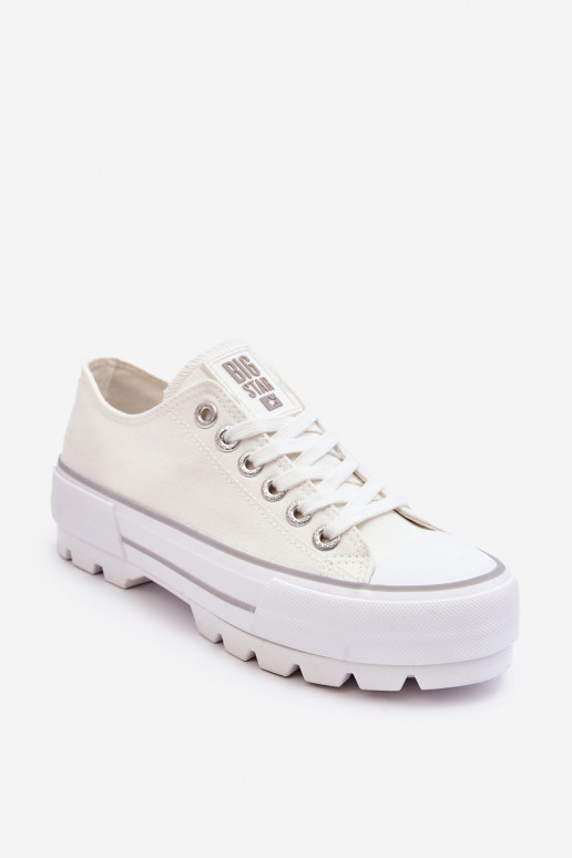 chaussures casual avec plateforme Big Star LL274150 couleur blanche