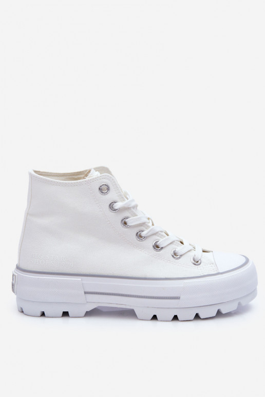 chaussures casual avec plateforme Big Star LL274156 couleur blanche chaussures casual avec plateforme Big Star LL274156 couleur blanche