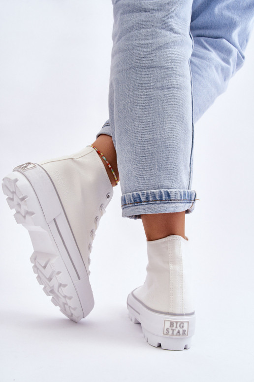 chaussures casual avec plateforme Big Star LL274156 couleur blanche chaussures casual avec plateforme Big Star LL274156 couleur blanche