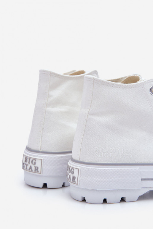 chaussures casual avec plateforme Big Star LL274156 couleur blanche
