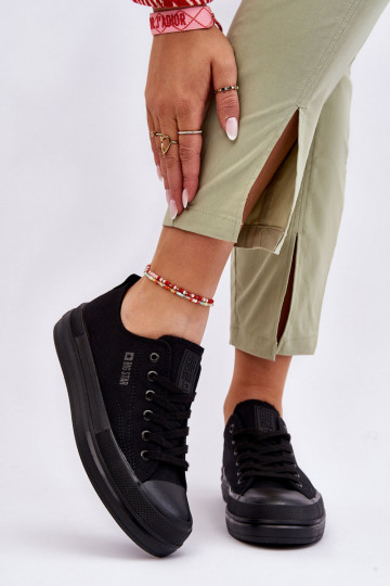 avec lacets Baskets Big Star LL274967 couleur noir