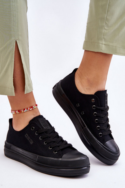 avec lacets Baskets Big Star LL274967 couleur noir