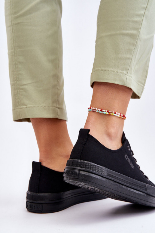 avec lacets Baskets Big Star LL274967 couleur noir