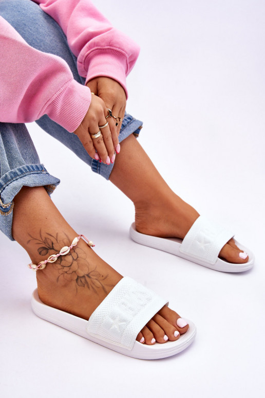 Chaussons à la mode Big Star LL274A159 couleur blanc