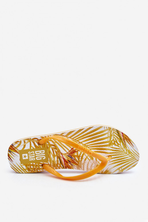 Chaussons à la mode Big Star LL274819 jaune