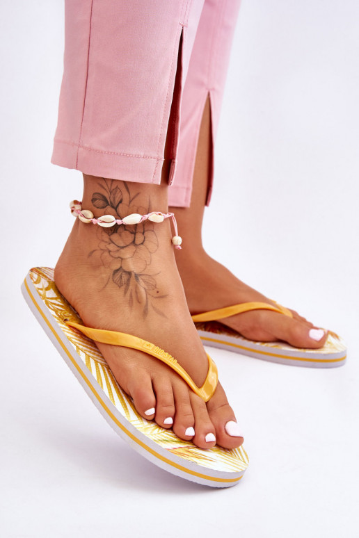 Chaussons à la mode Big Star LL274819 jaune