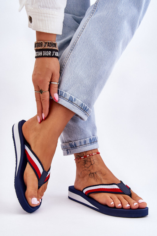 Chaussons à plateforme Big Star LL274779 bleu foncé Chaussons à plateforme Big Star LL274779 bleu foncé