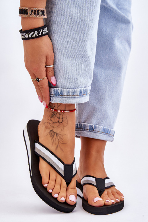 Chaussons avec plateforme Big Star LL274781 couleur noir Chaussons avec plateforme Big Star LL274781 couleur noir