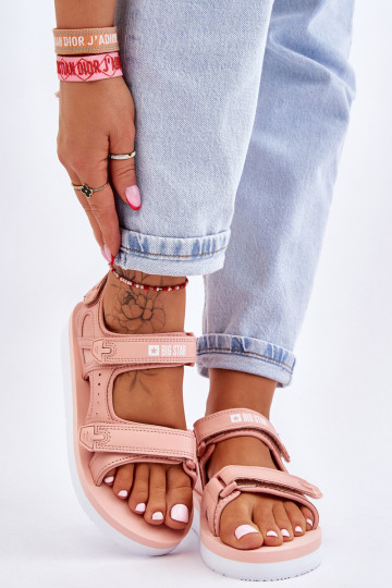 Sandales style sport avec plateforme Big Star LL274788 couleur rose 2