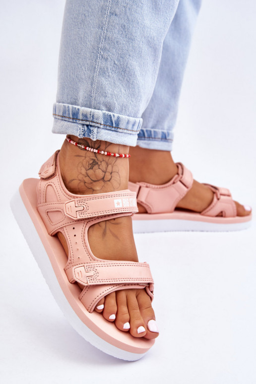 Sandales style sport avec plateforme Big Star LL274788 couleur rose