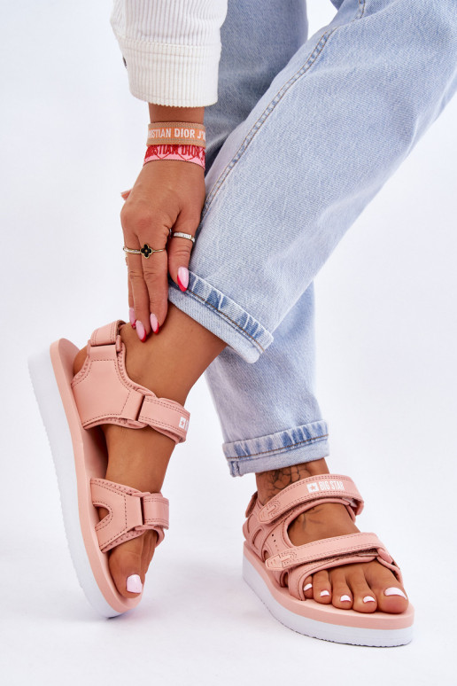 Sandales style sport avec plateforme Big Star LL274788 couleur rose Sandales style sport avec plateforme Big Star LL274788 couleur rose