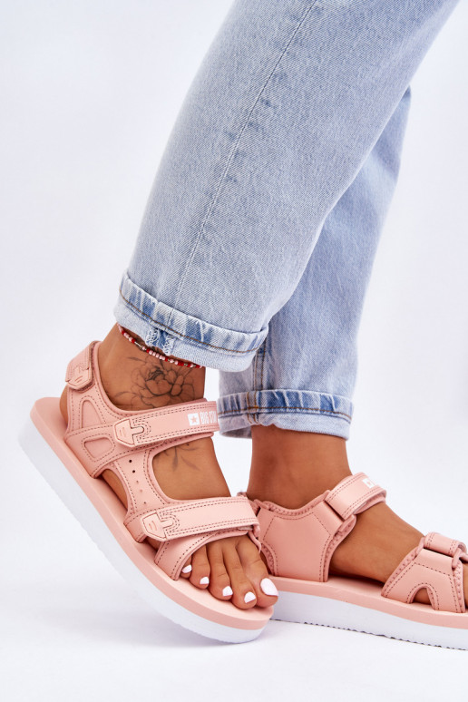 Sandales style sport avec plateforme Big Star LL274788 couleur rose