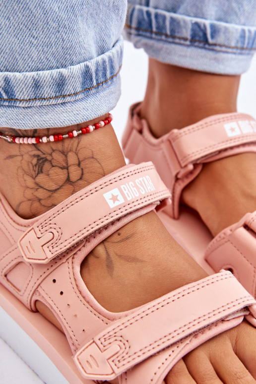 Sandales style sport avec plateforme Big Star LL274788 couleur rose Sandales style sport avec plateforme Big Star LL274788 couleur rose