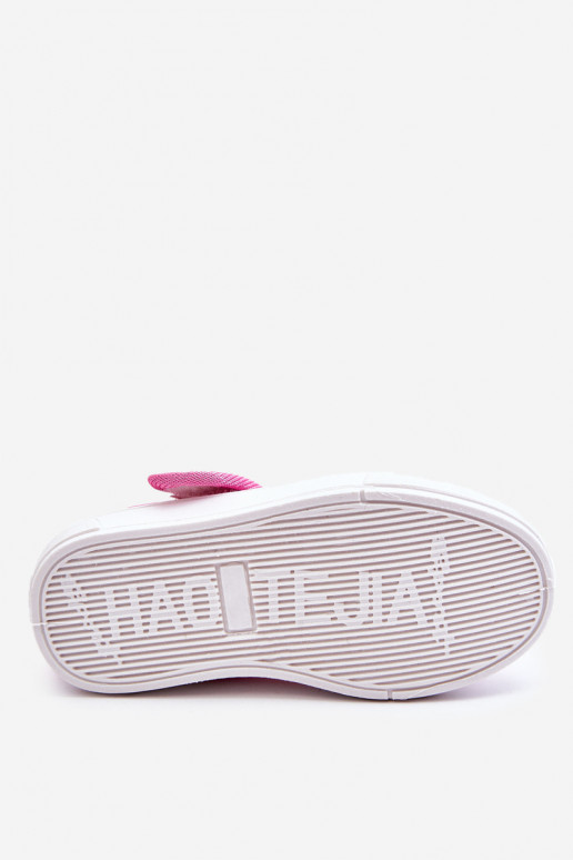 Ballerines enfant à motifs fleuris de couleur rose Noah