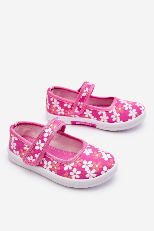 Ballerines enfant à motifs fleuris de couleur rose Noah Ballerines enfant à motifs fleuris de couleur rose Noah