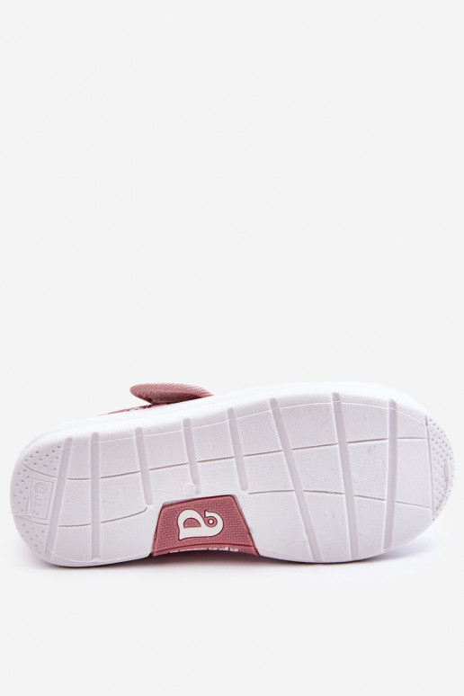 Ballerines enfant à fermetures adhésives de couleur rose Selah Ballerines enfant à fermetures adhésives de couleur rose Selah