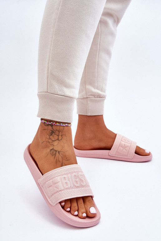 Chaussons mode Big Star LL274A157 Nuance rose clair