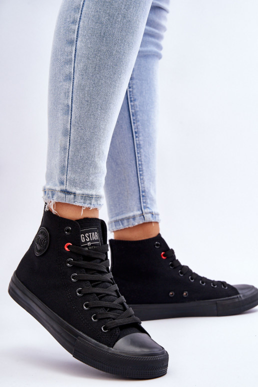 Chaussures de loisirs modèle classique avec semelle Big Star T274033 couleur noire