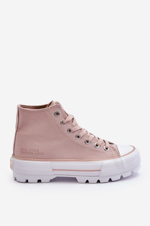 chaussures casual avec plateforme Big Star LL274157 Nude