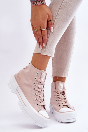 chaussures casual avec plateforme Big Star LL274157 Nude 2