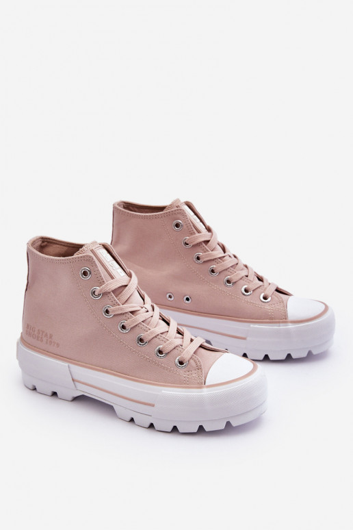chaussures casual avec plateforme Big Star LL274157 Nude chaussures casual avec plateforme Big Star LL274157 Nude