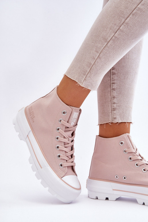 chaussures casual avec plateforme Big Star LL274157 Nude