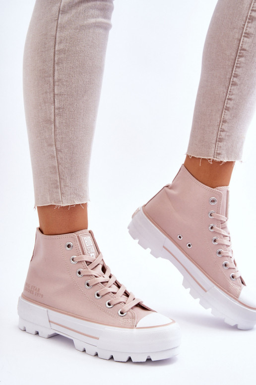 chaussures casual avec plateforme Big Star LL274157 Nude