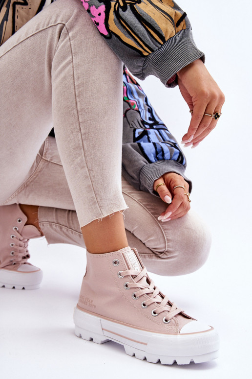 chaussures casual avec plateforme Big Star LL274157 Nude chaussures casual avec plateforme Big Star LL274157 Nude