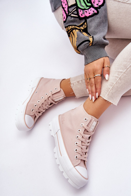 chaussures casual avec plateforme Big Star LL274157 Nude