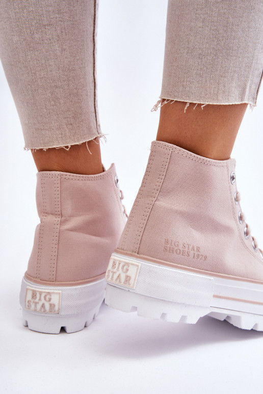chaussures casual avec plateforme Big Star LL274157 Nude
