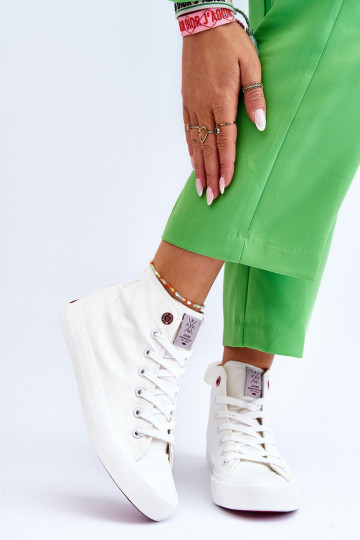 Cross Jeans LL2R4086C chaussures décontractées de couleur blanche avec un modèle classique