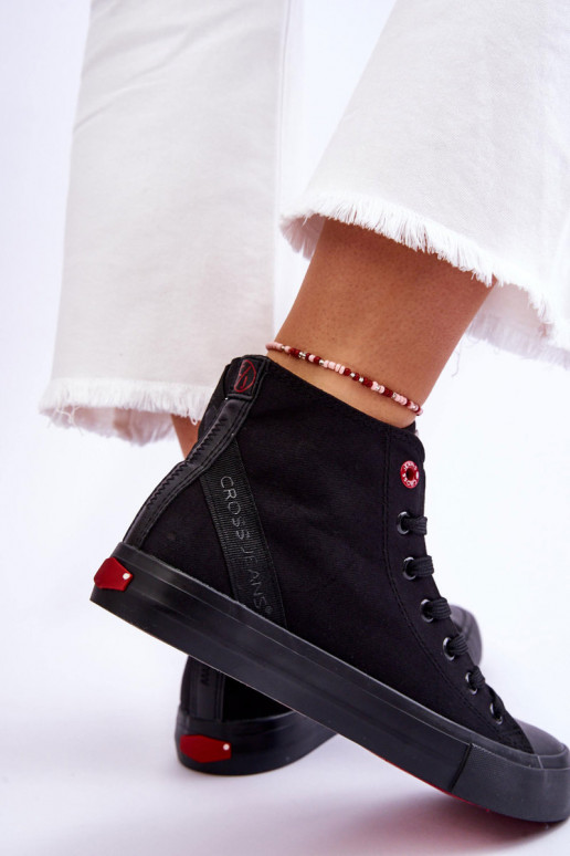 Cross Jeans LL2R4088C chaussures décontractées de couleur noire de modèle classique Cross Jeans LL2R4088C chaussures décontractées de couleur noire de modèle classique