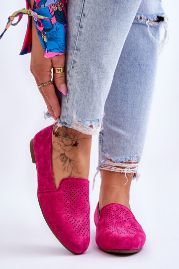 en daim Mocassins rose Giovana
