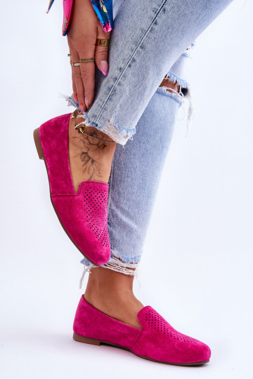 en daim Mocassins rose Giovana 2