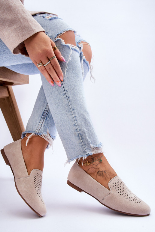 en daim Mocassins beige Giovana