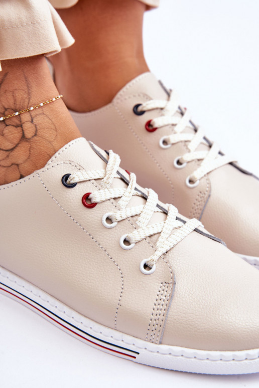 Chaussures de loisirs femme beige S.Barski LR268R