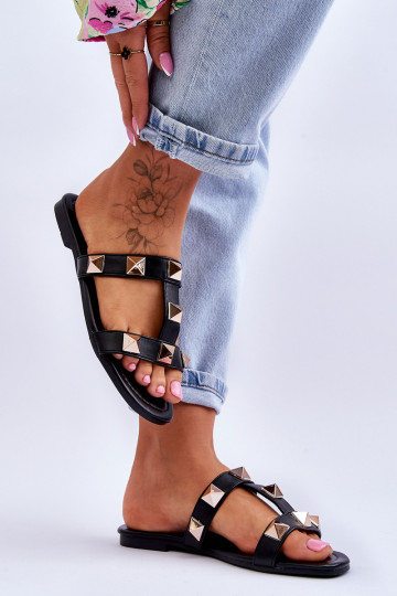 Chaussons couleur noir Mercure 2