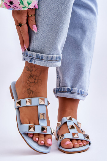 Chaussons couleur bleu Mercure
