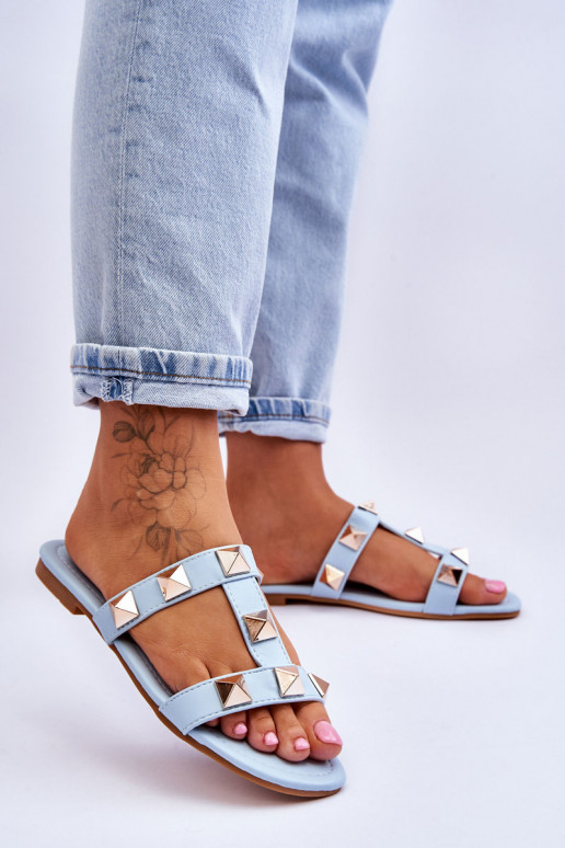 Chaussons couleur bleu Mercure