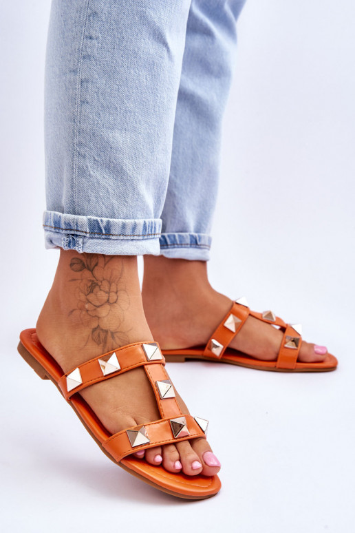 Chaussons couleur orange Mercure