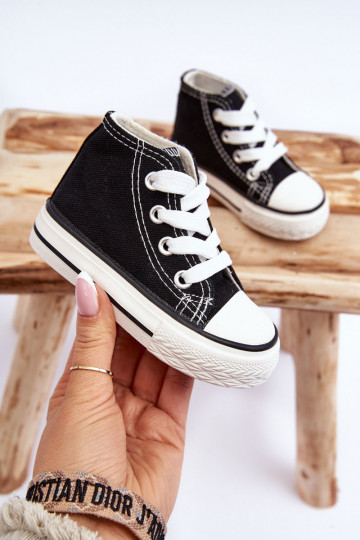 Chaussures pour enfants à semelles de couleur noire Filemon