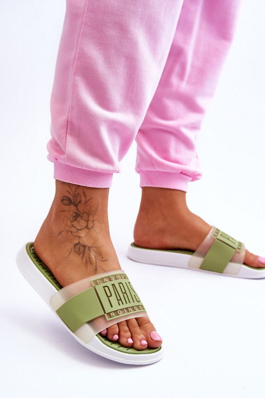 Chaussons style sport couleur verte Sunrise