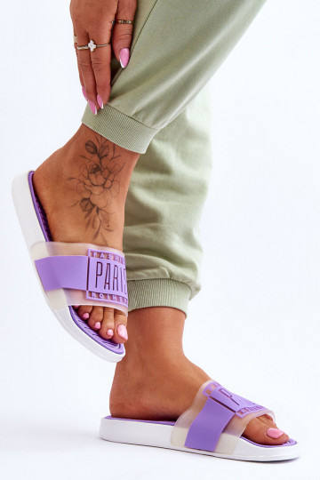 Chaussons style sportif Couleur violet Sunrise 2