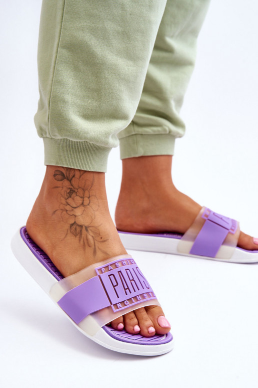Chaussons style sportif Couleur violet Sunrise