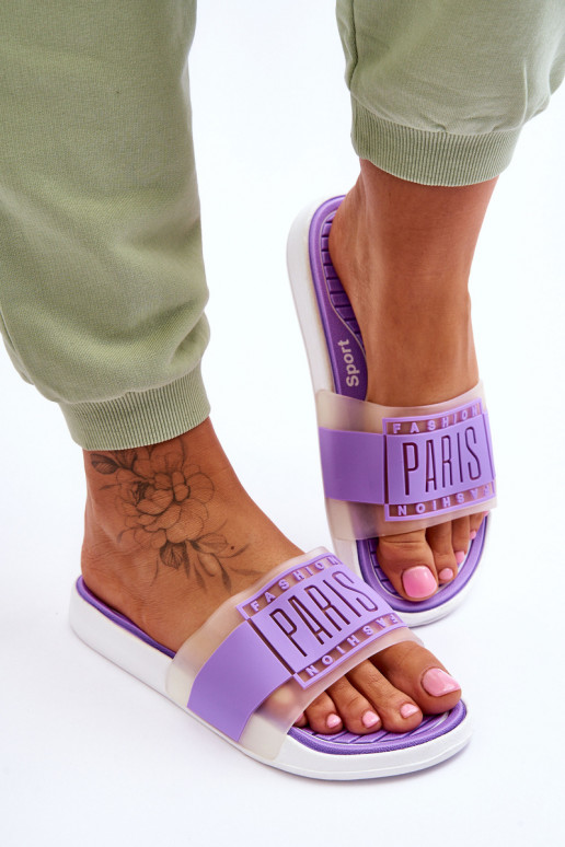 Chaussons style sportif Couleur violet Sunrise