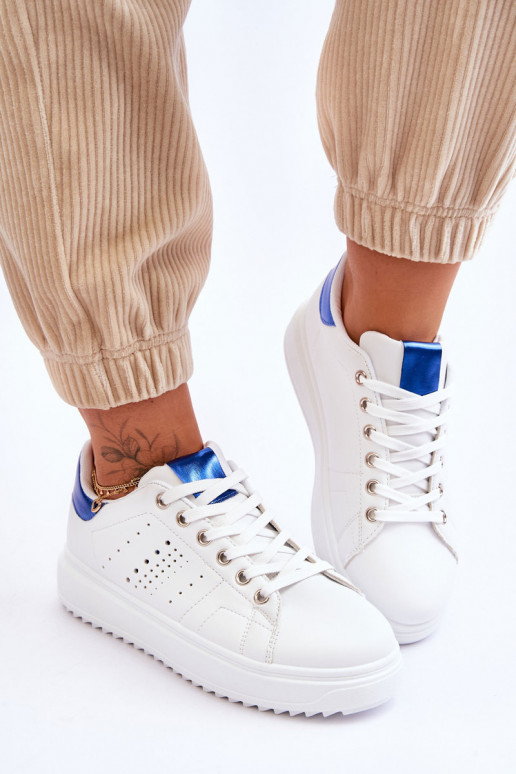 Chaussures style sport Couleur blanc-bleu Be First! Chaussures style sport Couleur blanc-bleu Be First!