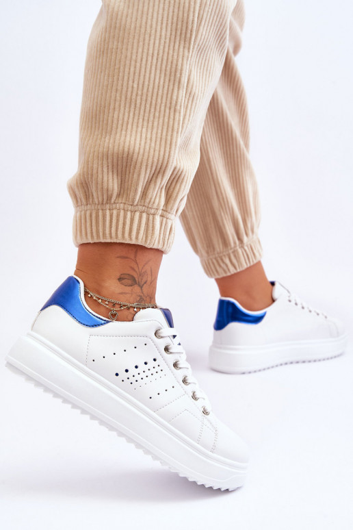 Chaussures style sport Couleur blanc-bleu Be First! Chaussures style sport Couleur blanc-bleu Be First!