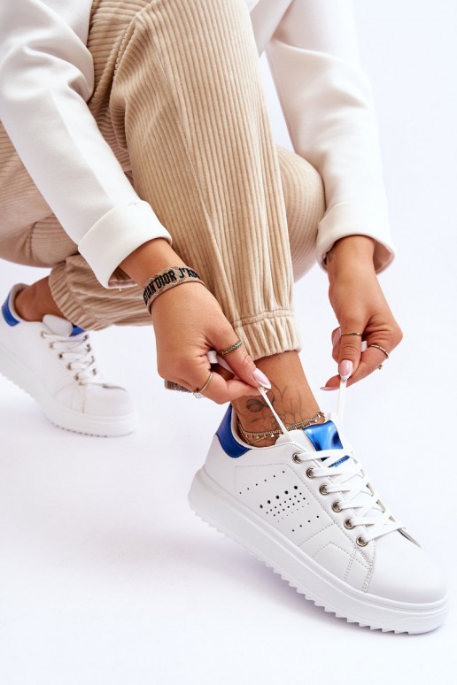 Chaussures style sport Couleur blanc-bleu Be First! Chaussures style sport Couleur blanc-bleu Be First!